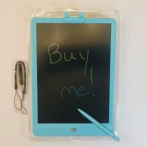 LCD Writing Tablet 7x10” Kids Color Drawing Pad with One Button Clear
